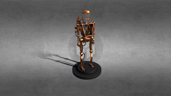 Steampunk robot | university project | Sgt_FiFF 3D Model
