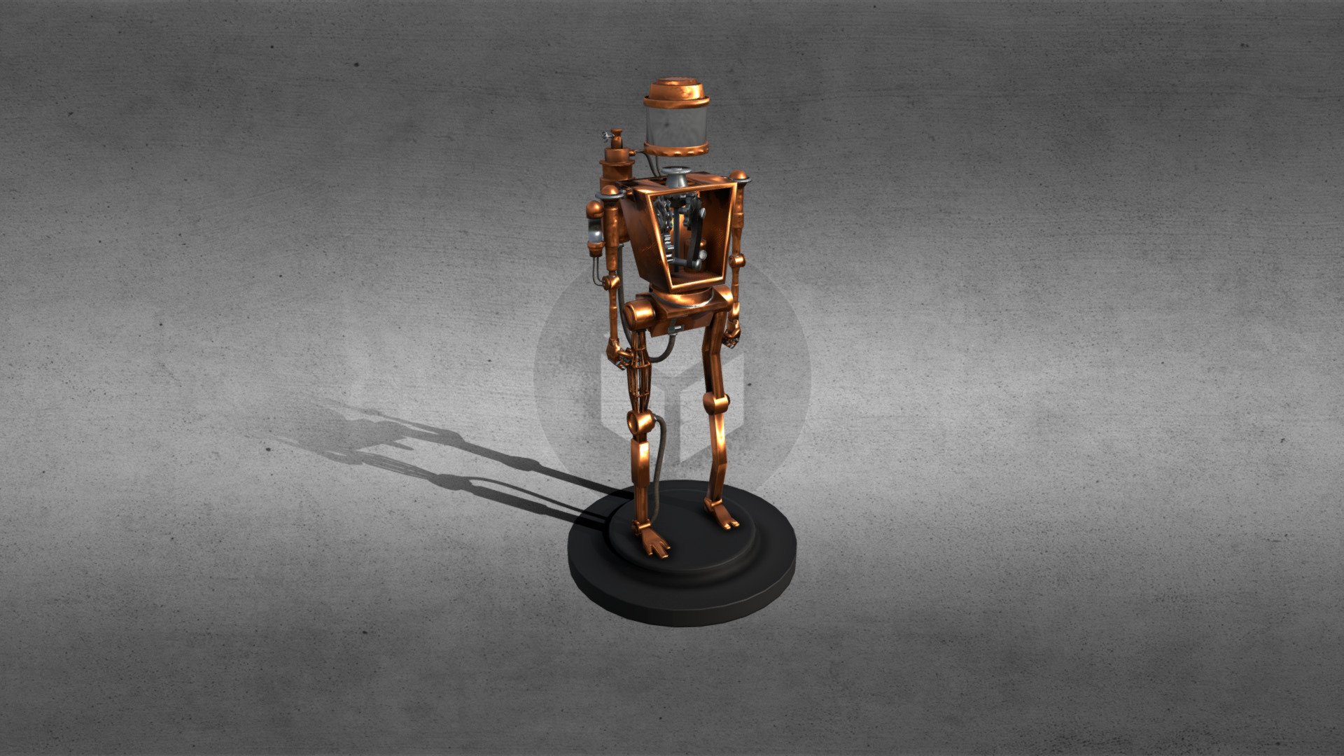 Steampunk robot | university project | Sgt_FiFF — Sketchfab embed 3D viewer