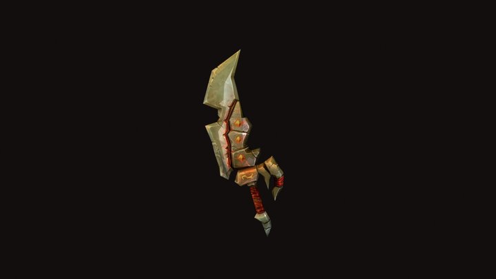 Sword Hand Painted 3D Model