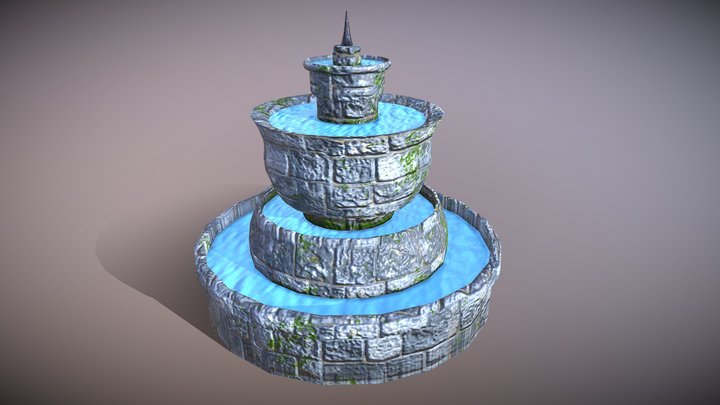 Town fountain 3D Model