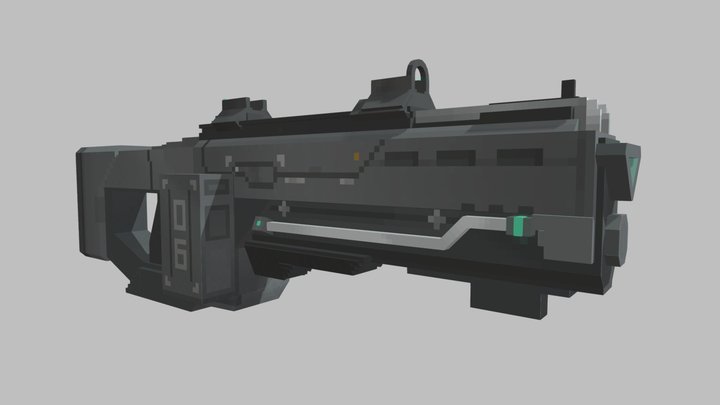 Assault rifle 3D Model