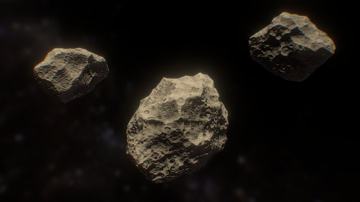 Wandering Asteroids Of Andromeda 3D Model