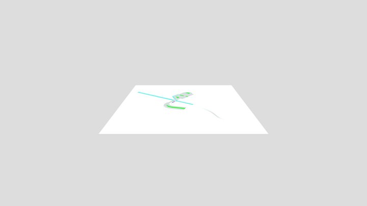 Indian Creek crossing model. 3D Model
