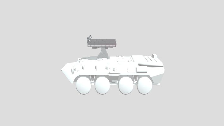 SA-13 Gopher wheel base Strela-10 Стріла-10 3D Model