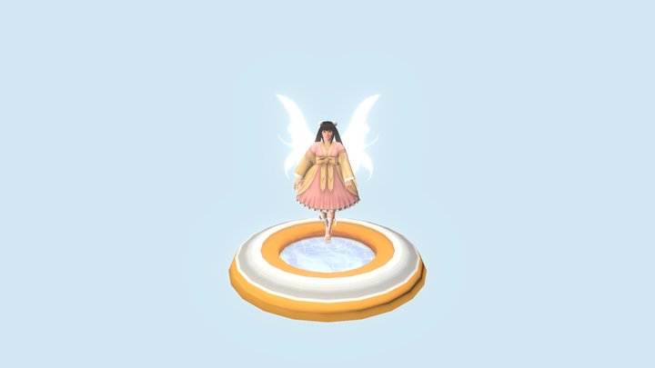 AS2 Organic Modelling "Fairy - Marie" 3D Model