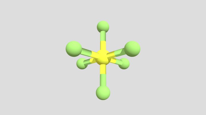 Geometry: SF6_Octahedral 3D Model