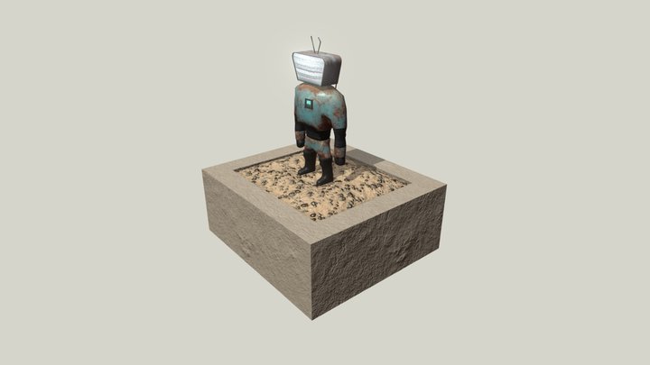 Wasteland Robot 3D Model