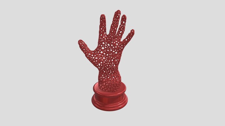 Voronoi-Hand-Sculpture