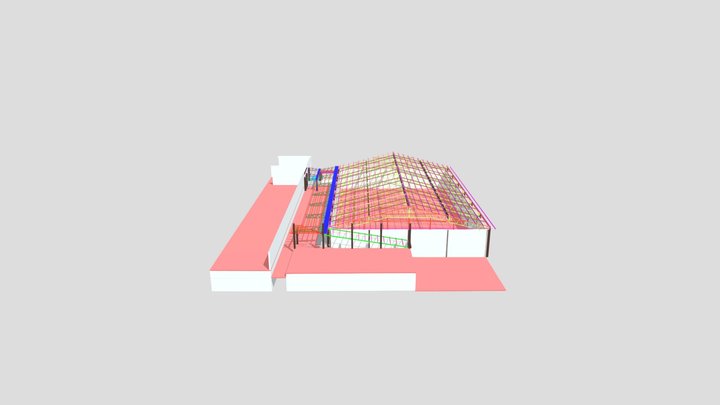 3D-CEP-2022-COBERTURA GINASIO 3D Model
