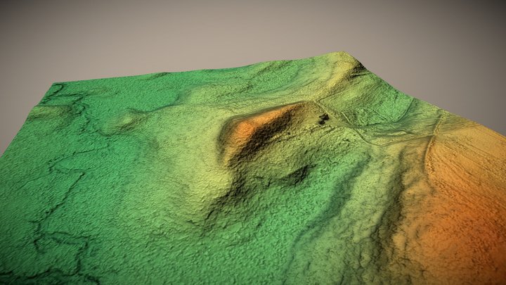 Gatelių piliakalnis (Lithuania) – Gratis 3D-model STL