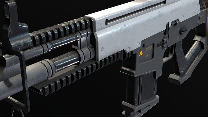 Assault Rifle_914066 3D Model