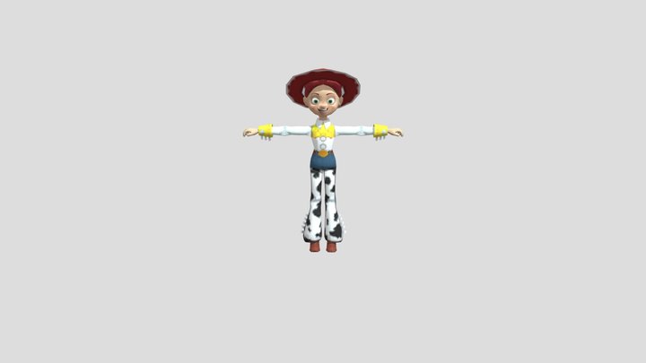 Wii - Toy Story 3 - Jessie 3D Model