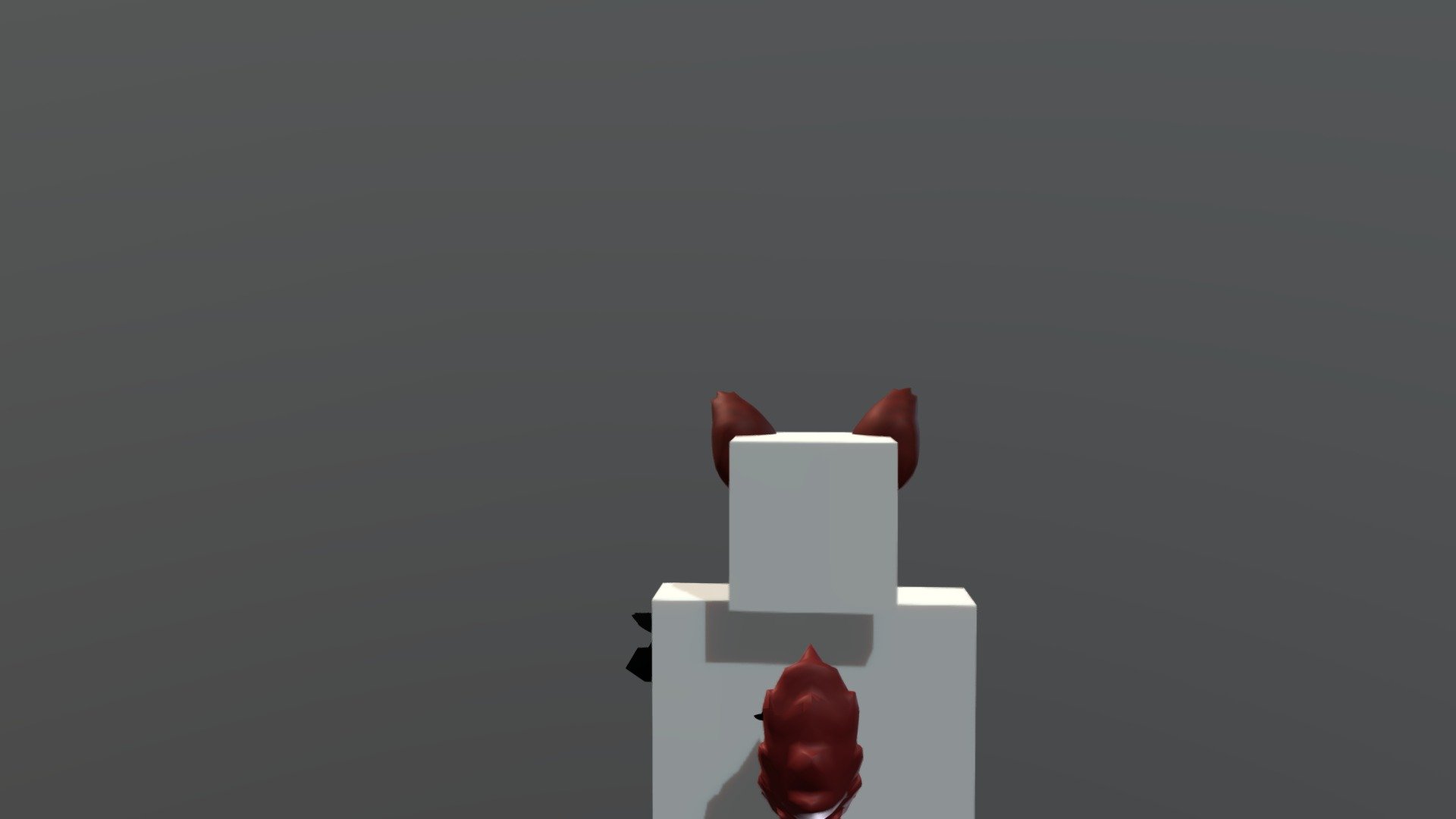 3d model of minecraft wolf ears and tail