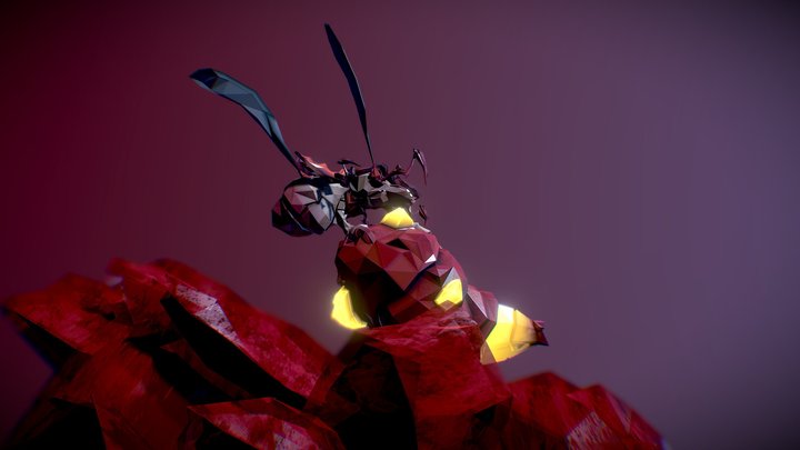 Mactera Alien Diorama 3D Model