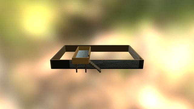 Zoo Giraffe´s place 3D Model
