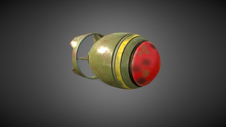 Atom Bomb 3D Model