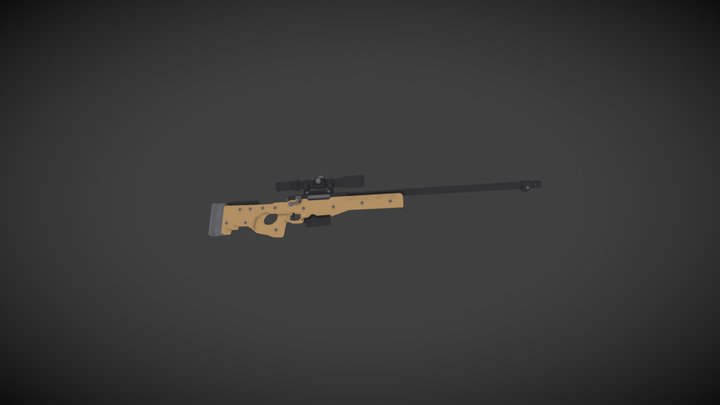 Low Poly L115A3 3D Model