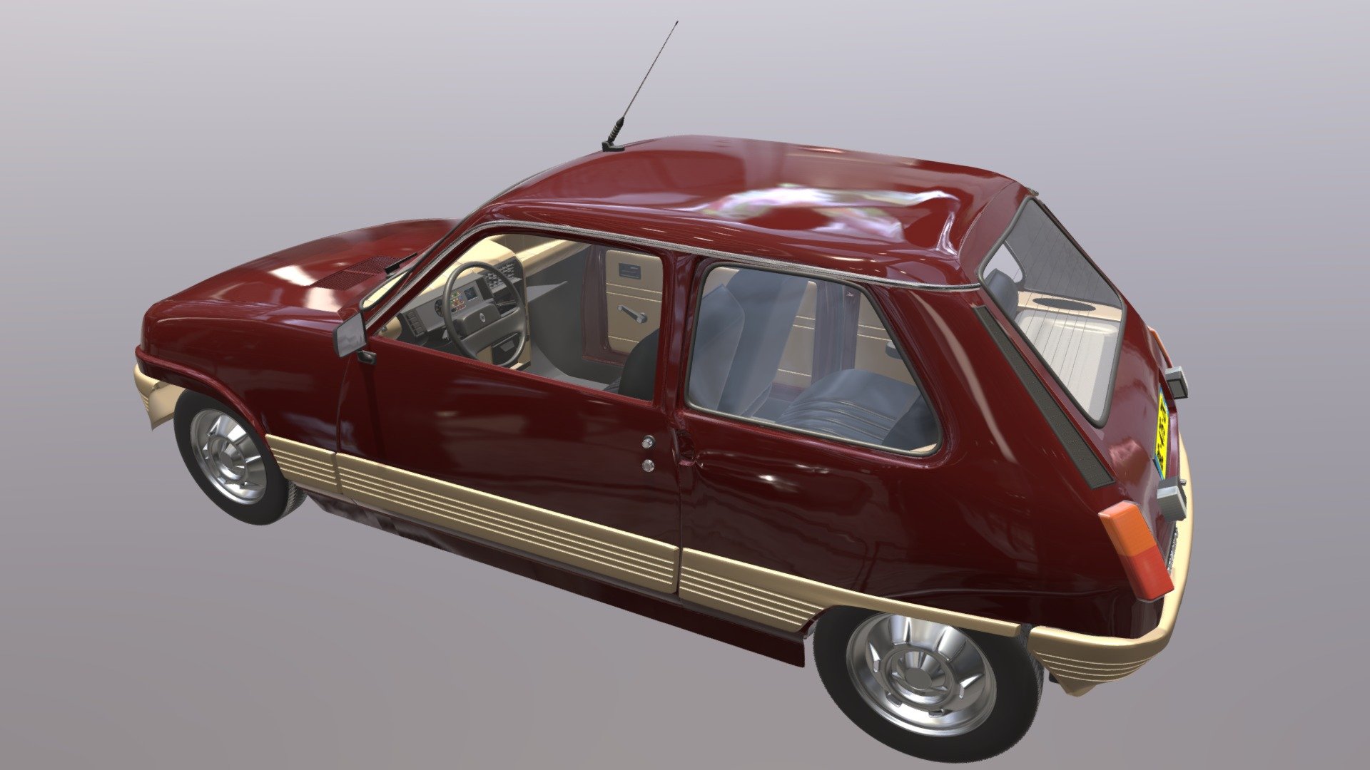 Renault 5 Download Free 3D Model By Boitaloran 6a984d7 Sketchfab