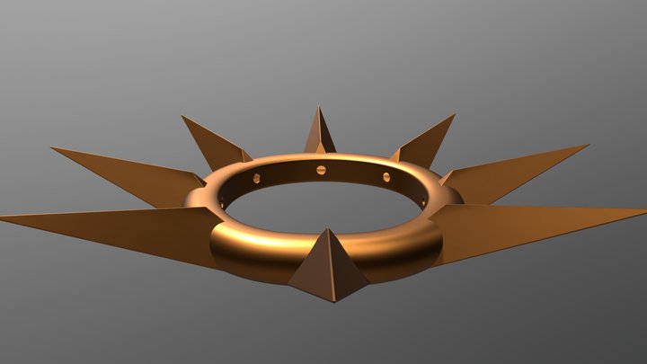 Crown Star 3D Model