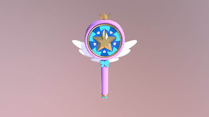 Star Butterfly's Royal Wand 3D Model