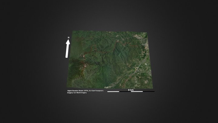 峨眉山（一线天线） – Free 3D Model STL