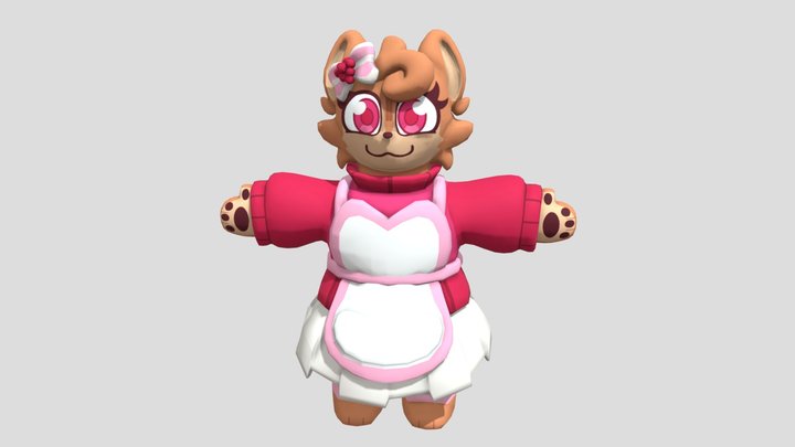 Weffle Toons Universe 3D Model