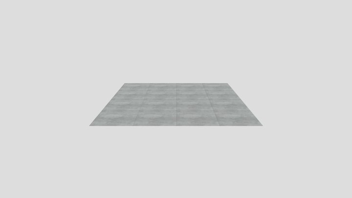 Concrete Tile Floor 3D Model