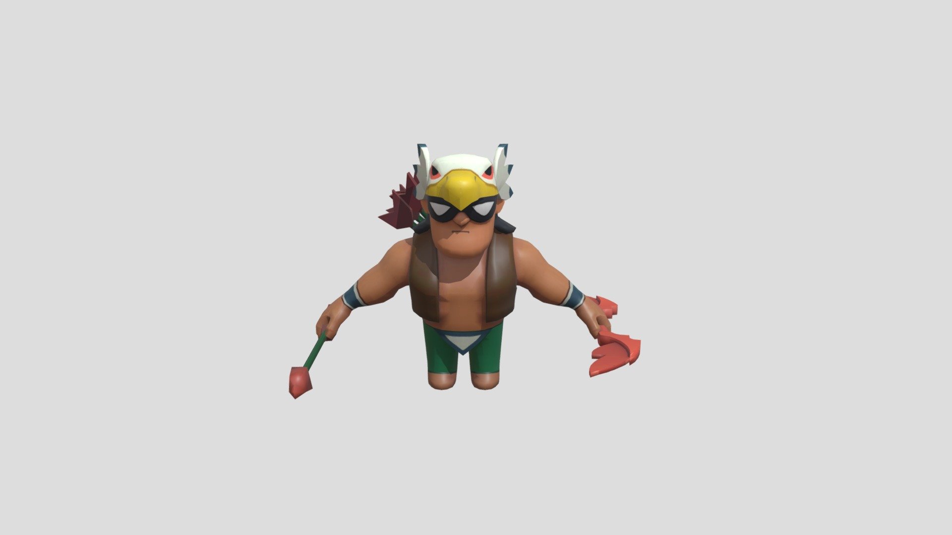 Bowdude(Old Bo) With Bones - For Renders