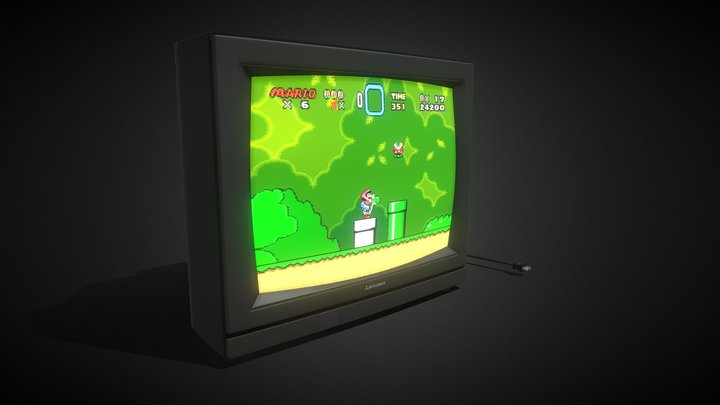 Retro Television - Mitsubishi 3D Model