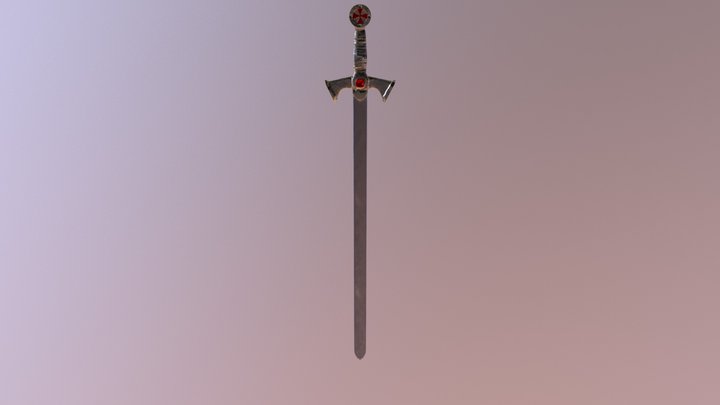 Templar Sword 3D Model