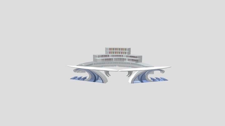Surfing Bar 3D Model