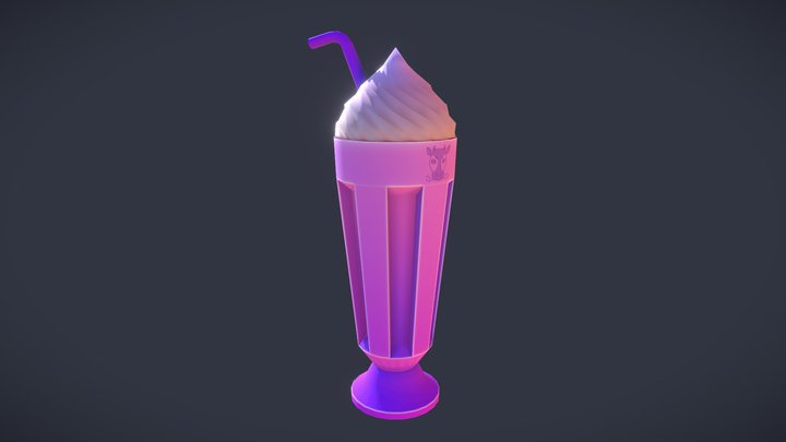 Moostache milk 3D Model