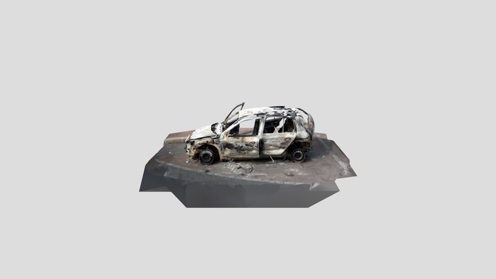 Burnt car 3D Model