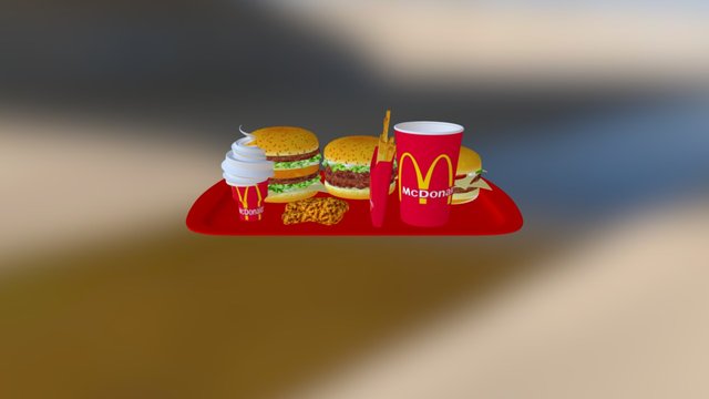 McDonalds food 3D Model