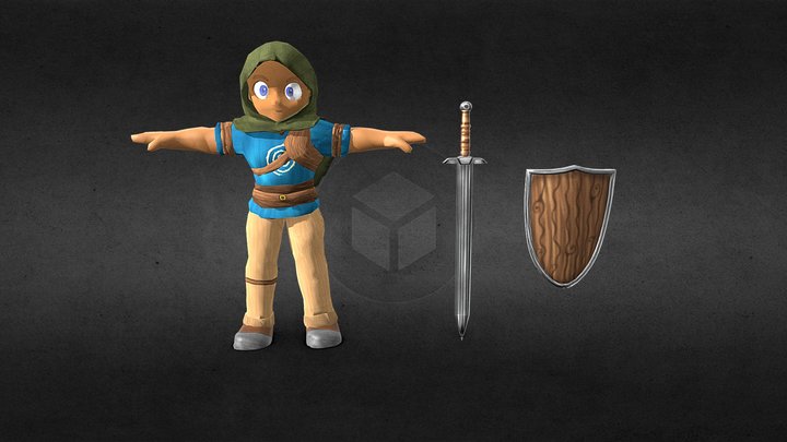 “The Hero” — Godly Adventures 3D Model