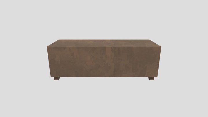 Minecraft TV Stand 3D Model