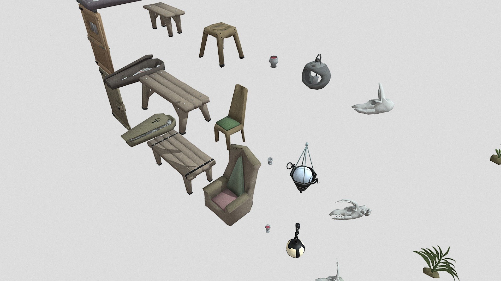 Ascending Complexity Low Poly Daggerfall Assets - Download Free 3D ...
