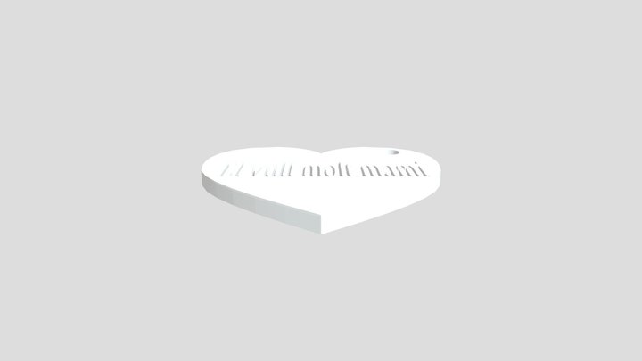 Un llavero para tu Mama en valenciano 3D Model