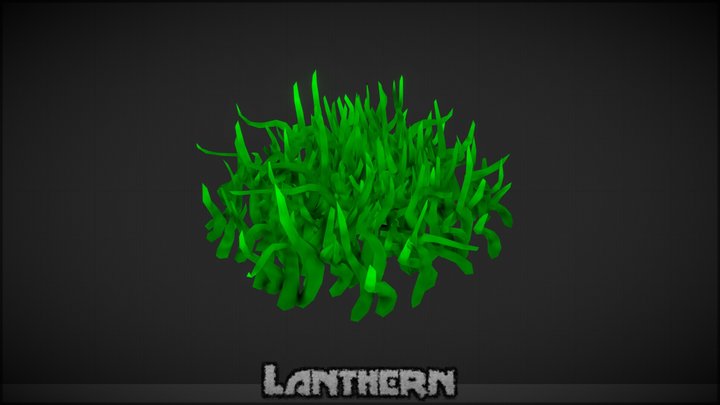 Grass_Patch HandPainted 3D Model