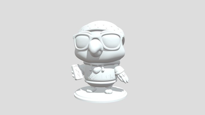 1-Жарик красный модник FBX 3D Model