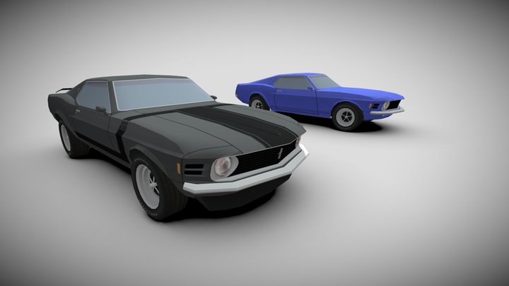 1970 Ford Mustang Boss 302 3D Model