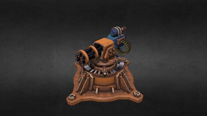 Gun Turret (Factorio) 3D Model