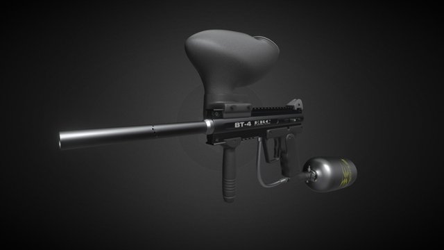 Paintball Marker 3D Model