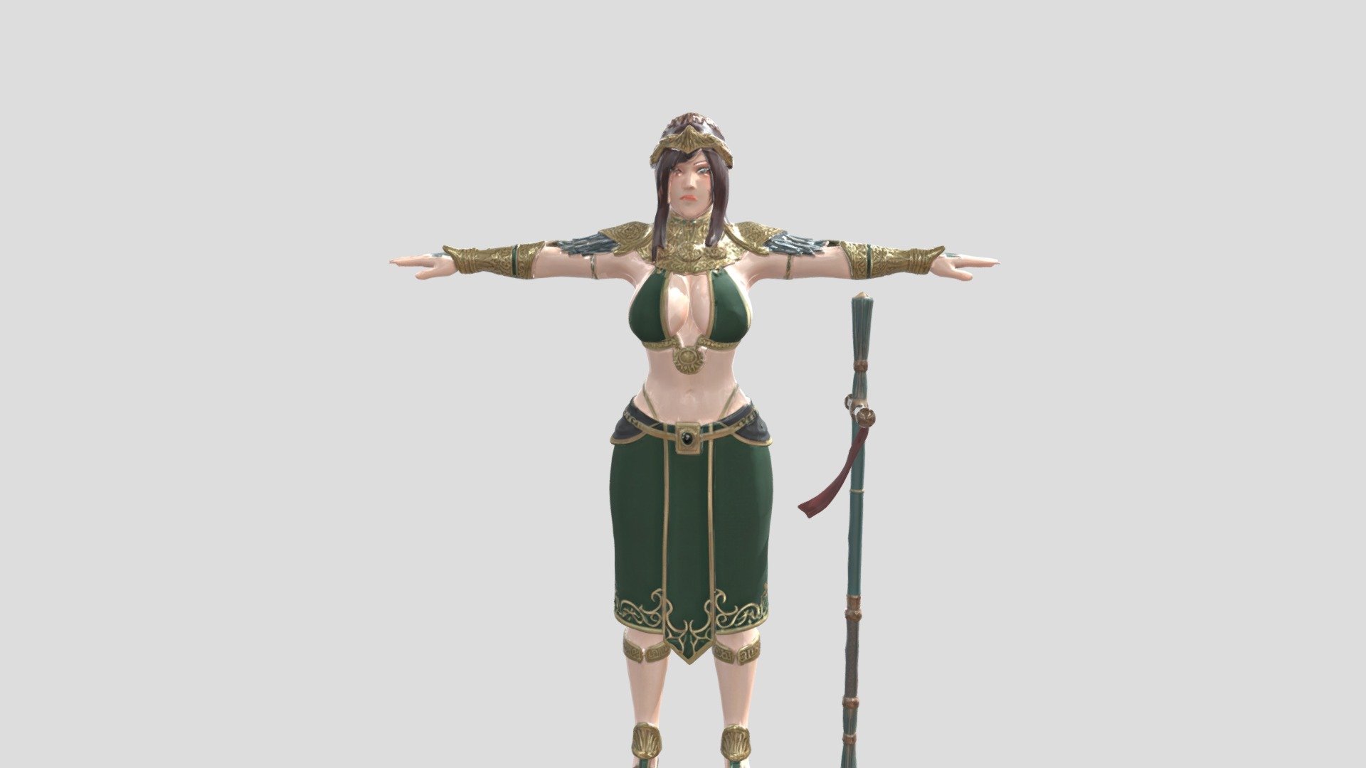 Primrose Egypt | Princess | 3D T-pose character — Sketchfab embed 3D viewer