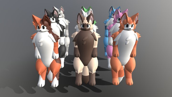 Kemono Cat eenn! 3D Model