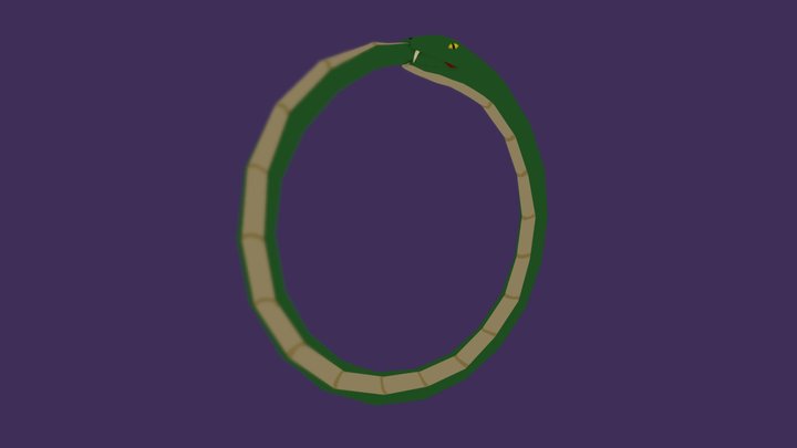 Inktober 1: Ring - Ouroboros 3D Model