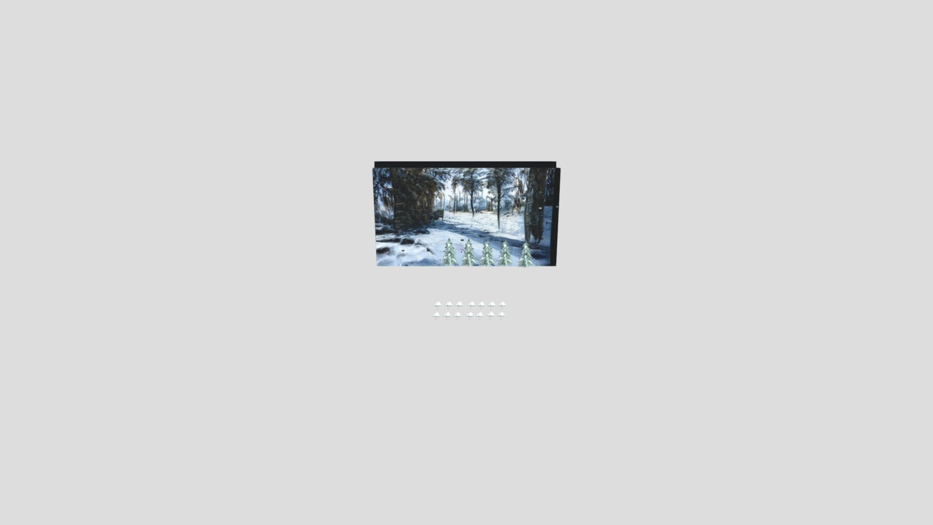 Snowy Arena 2 (Paint 3D)