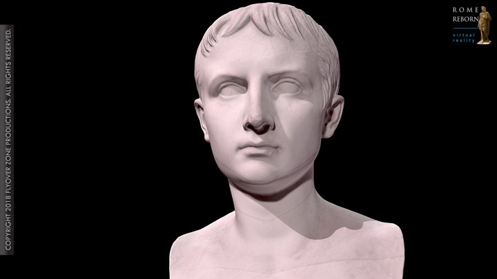 3D rendering of Gaius Caesar
