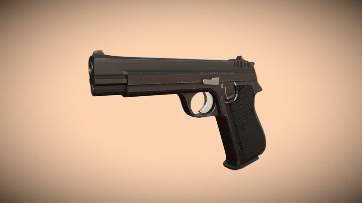 Pistol gun 210 – Modello 3D gratuito STL