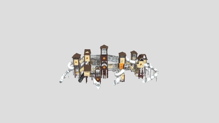 Adventure Fortress Playground 3D Model